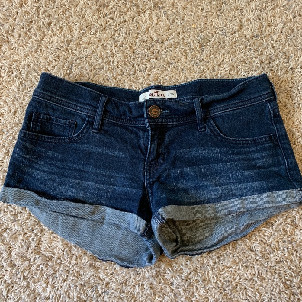 Denim hollister shorts